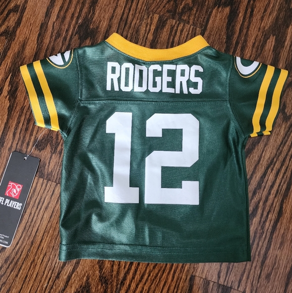 Green Bay Packers Rodgers Unisex Baby Football Jersey - Picture 2 of 4